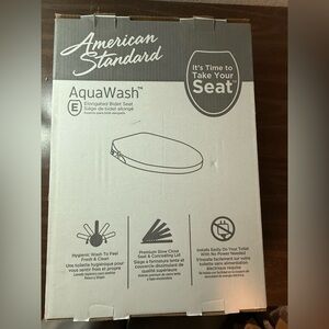 American Standard 5900A05G.020 Aqua Wash Non-Electric Bidet Seat Elongated white